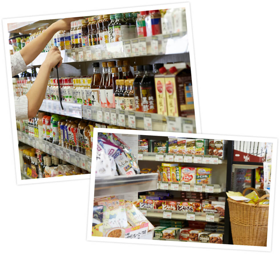 食品の棚卸しの様子