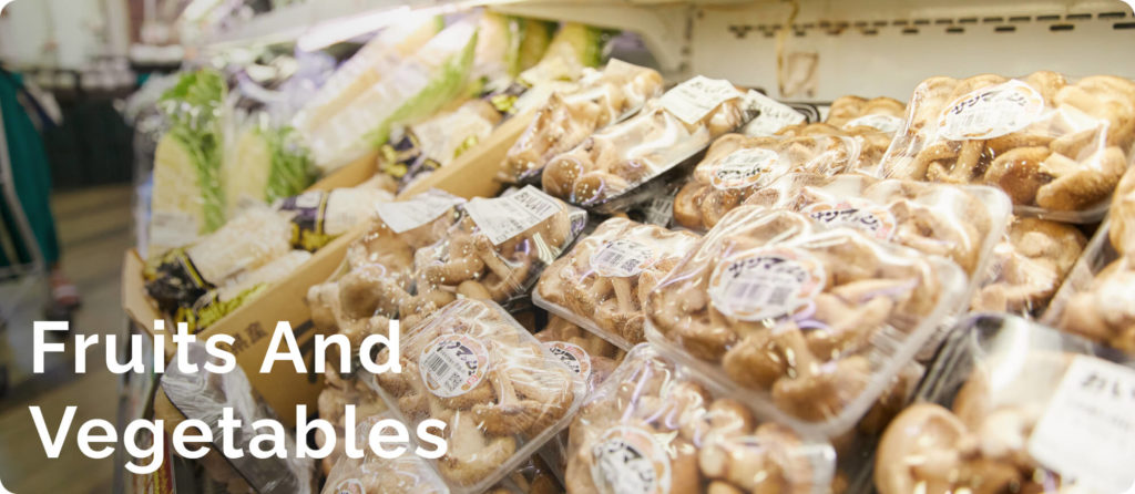 fruits and vegetables