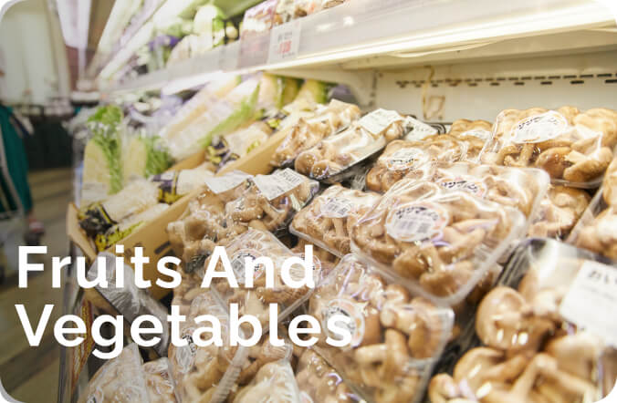 fruits and vegetables